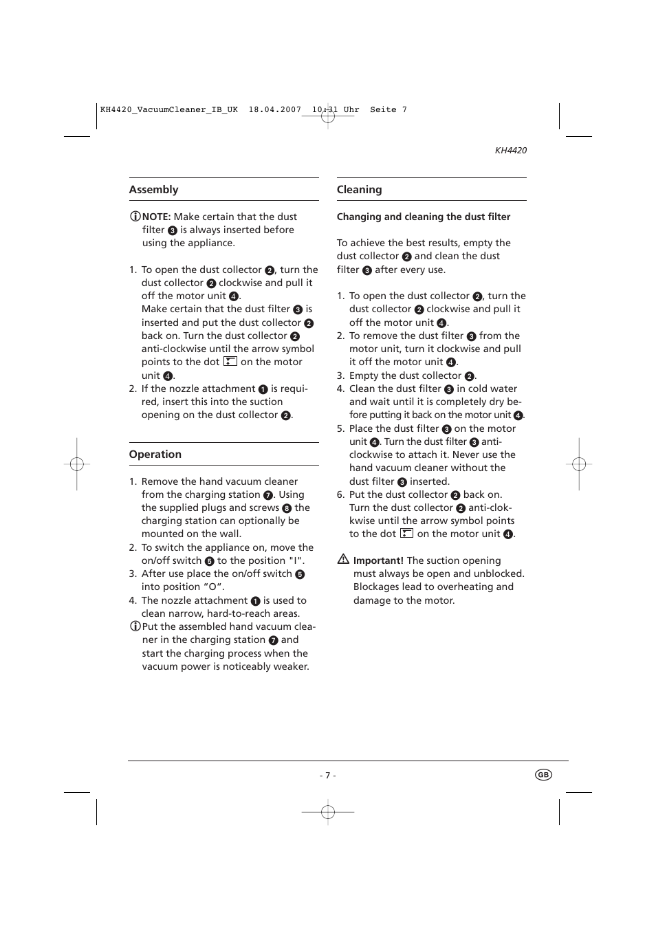 Kompernass KH 4420 User Manual | Page 9 / 10