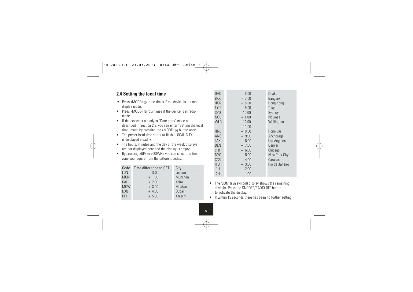 Kompernass KH 2023 User Manual | Page 10 / 18