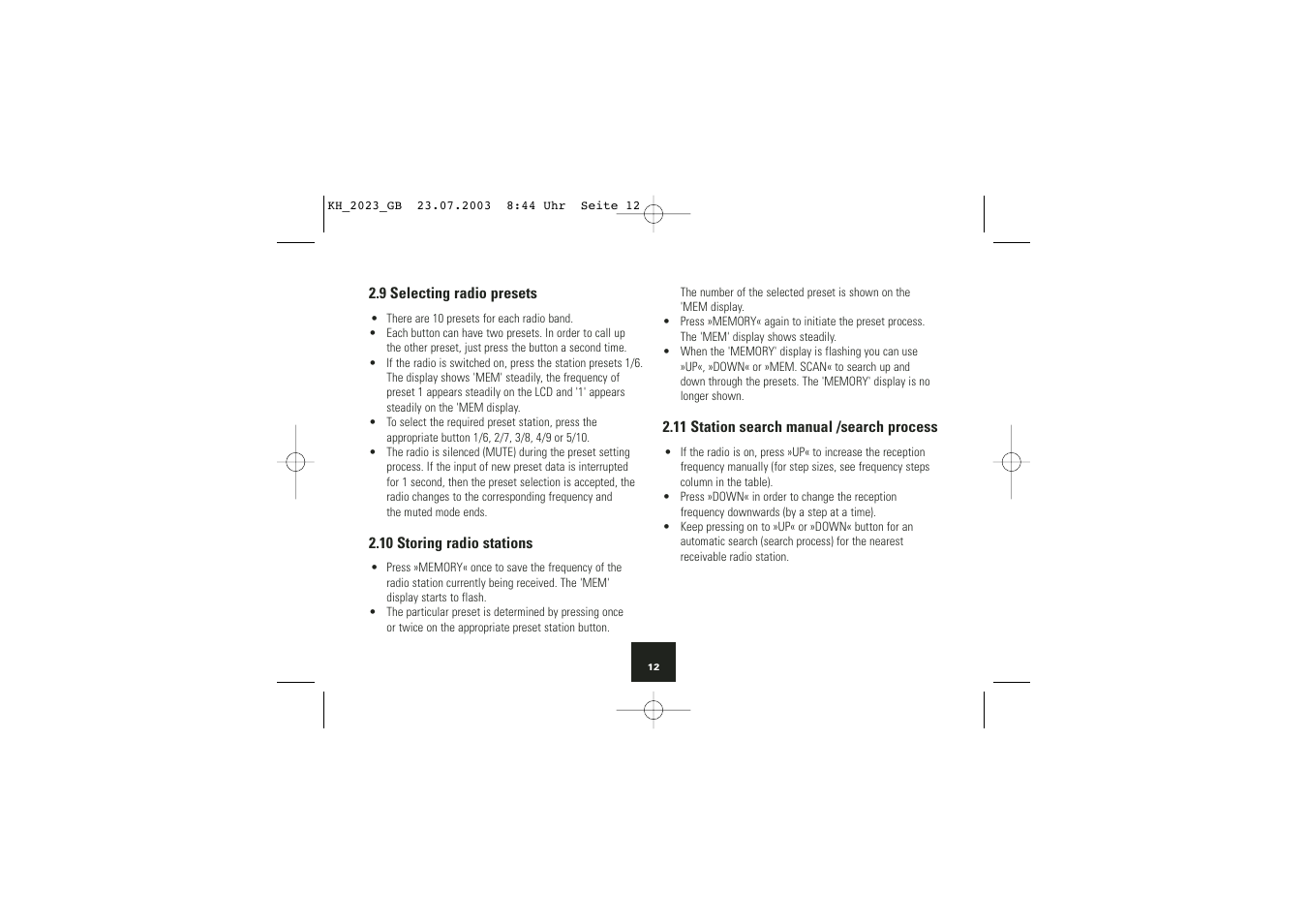 Kompernass KH 2023 User Manual | Page 13 / 18