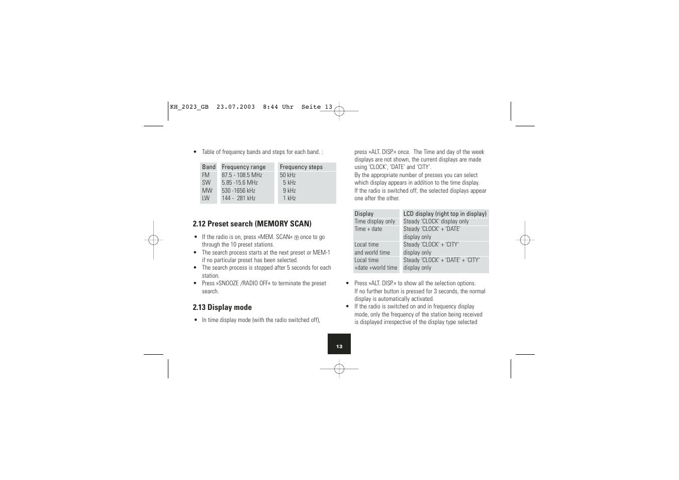 Kompernass KH 2023 User Manual | Page 14 / 18