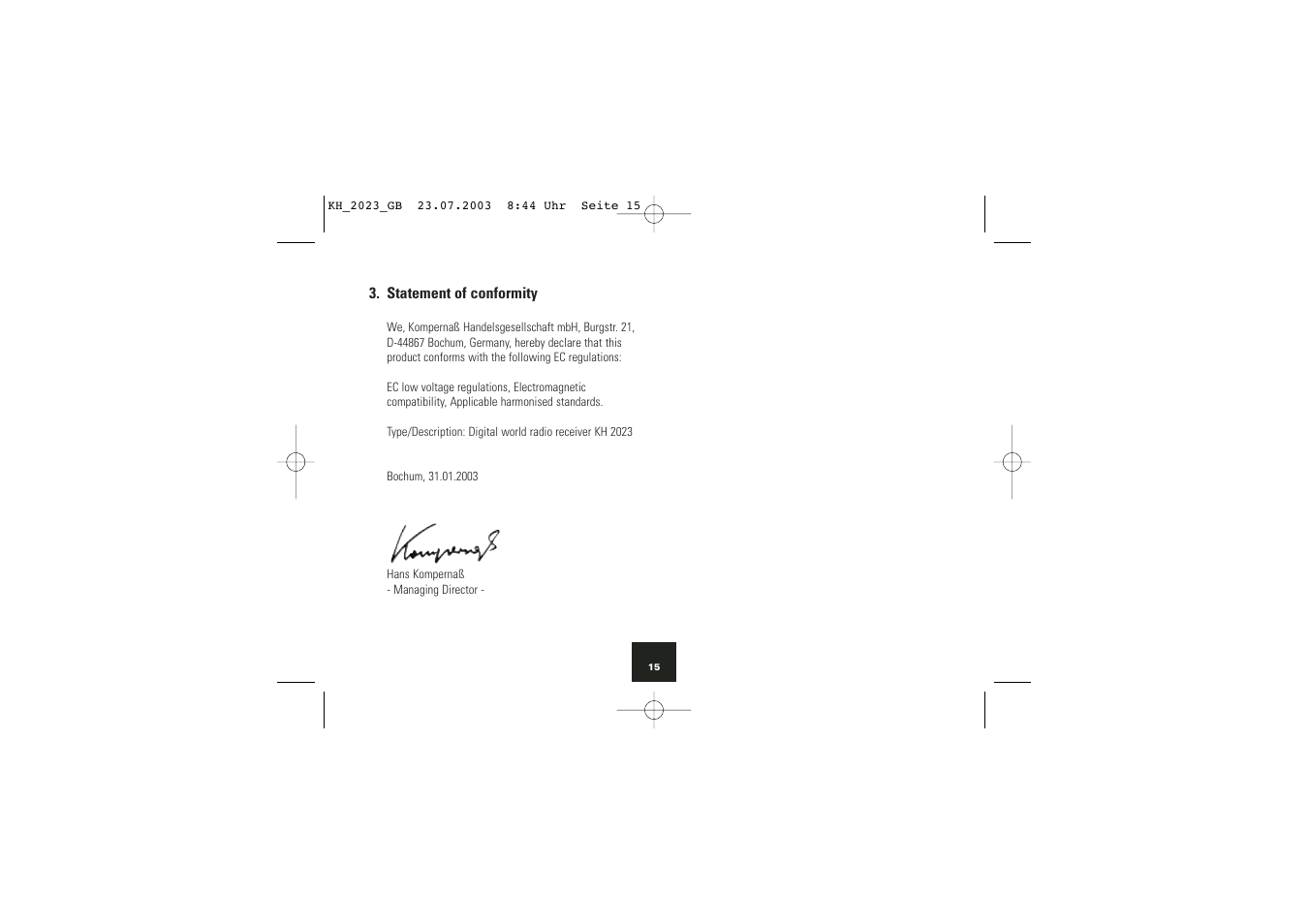 Kompernass KH 2023 User Manual | Page 16 / 18
