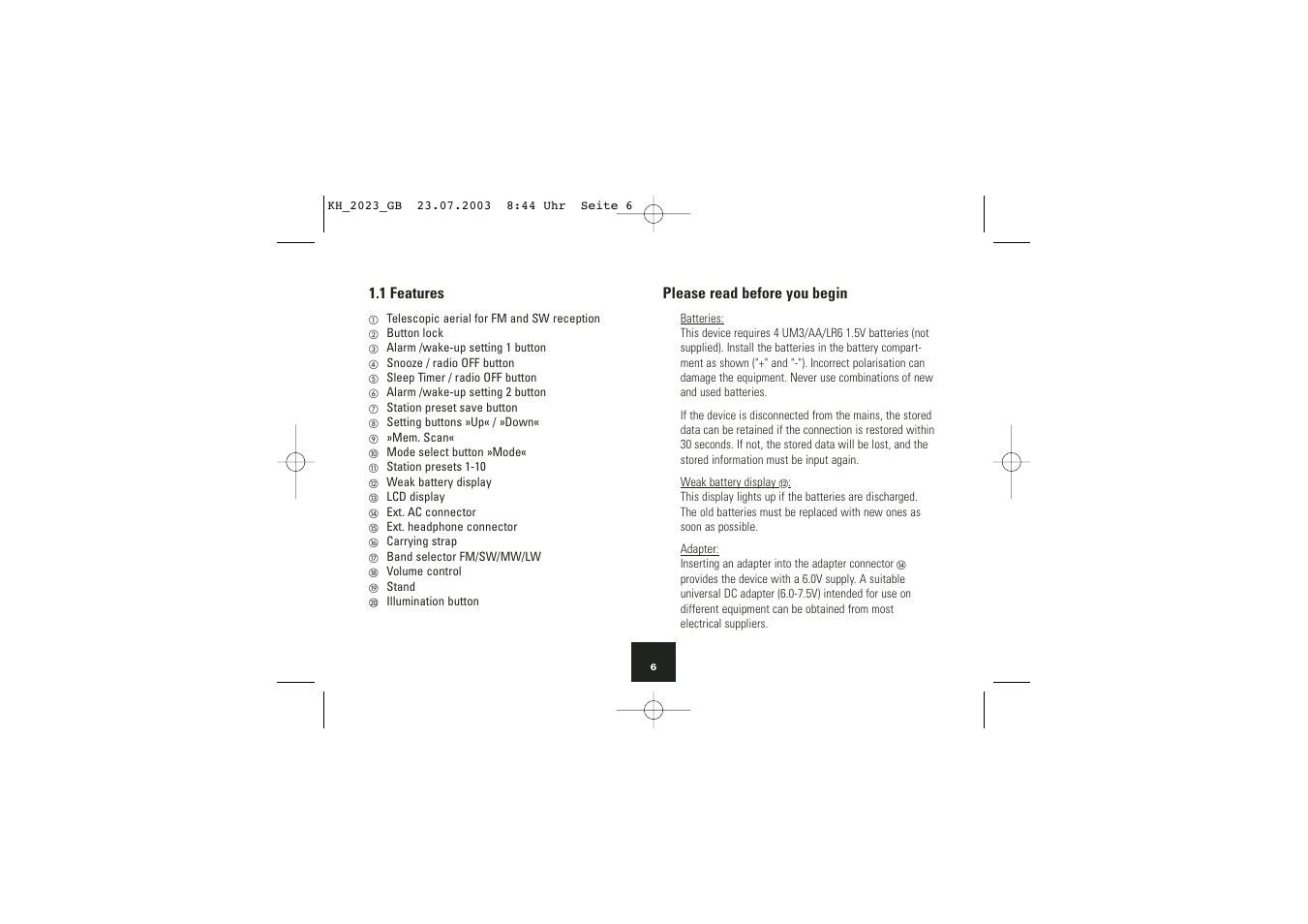 Kompernass KH 2023 User Manual | Page 7 / 18