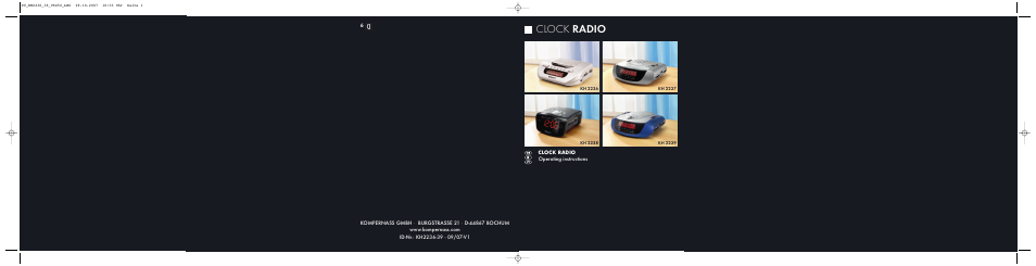 Kompernass KH 2236 User Manual | 12 pages