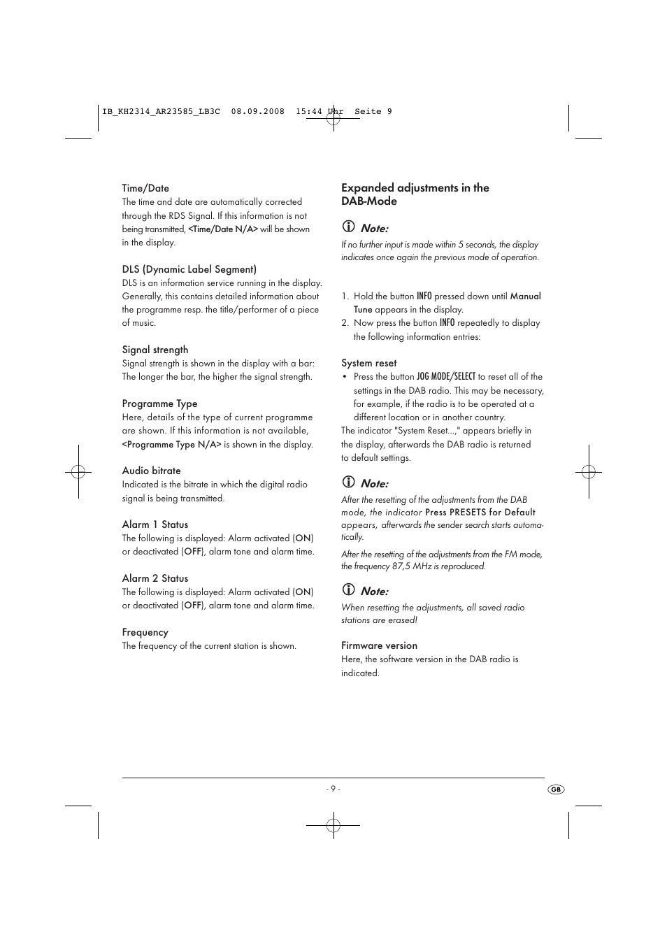 Kompernass KH 2314 User Manual | Page 11 / 29