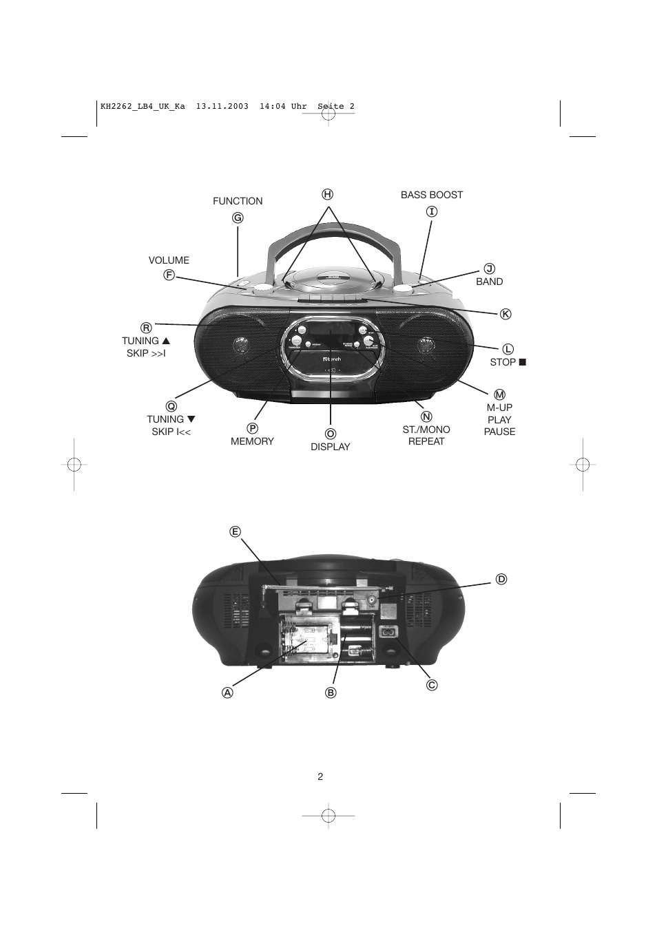 Kompernass KH 2262 User Manual | Page 2 / 12
