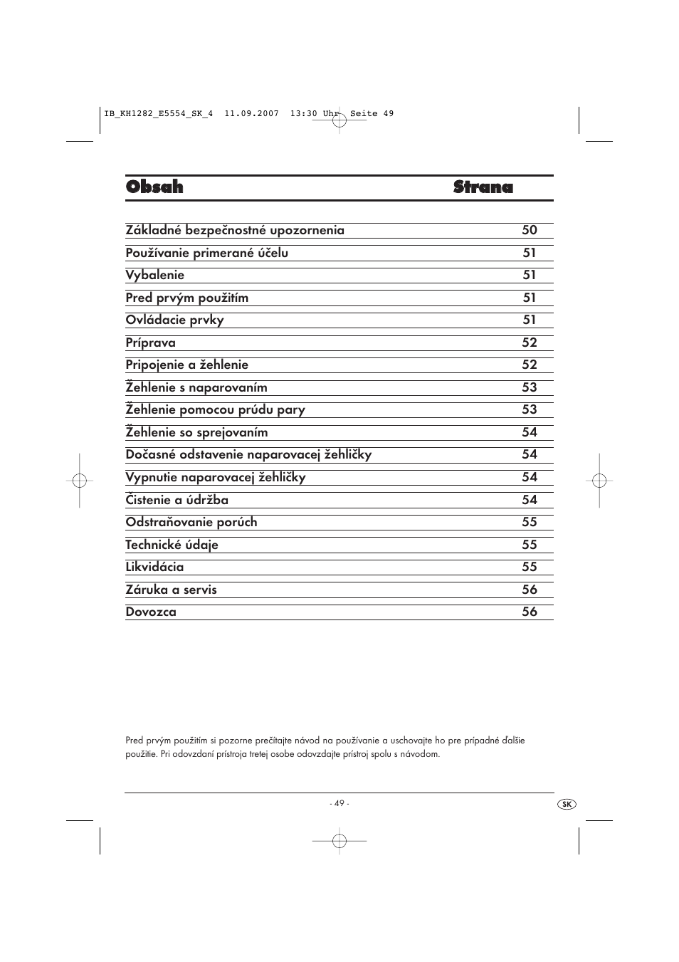 Oob bs sa ah h s sttrra an na a | Kompernass KH 1282 User Manual | Page 49 / 76