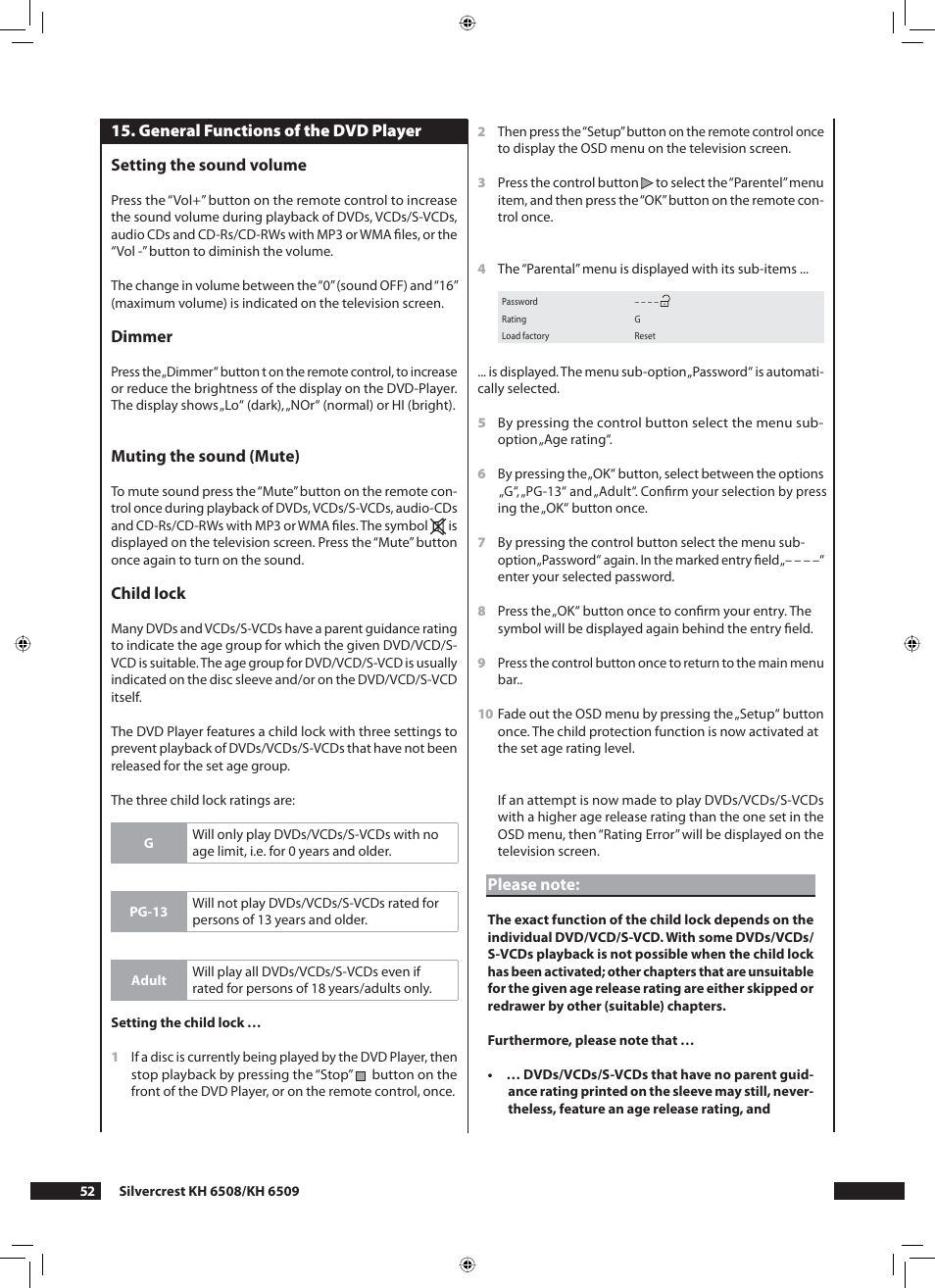 Kompernass KH 6508 User Manual | Page 54 / 66