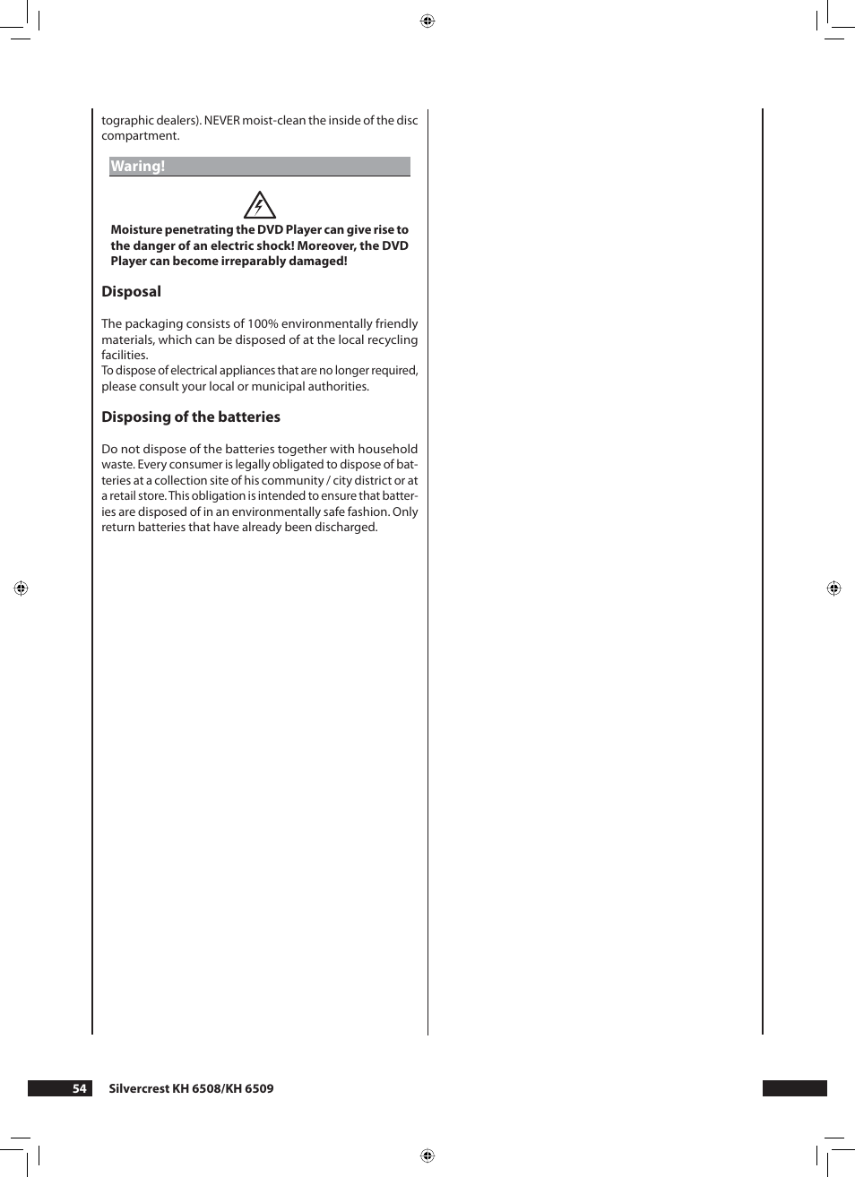 Kompernass KH 6508 User Manual | Page 56 / 66