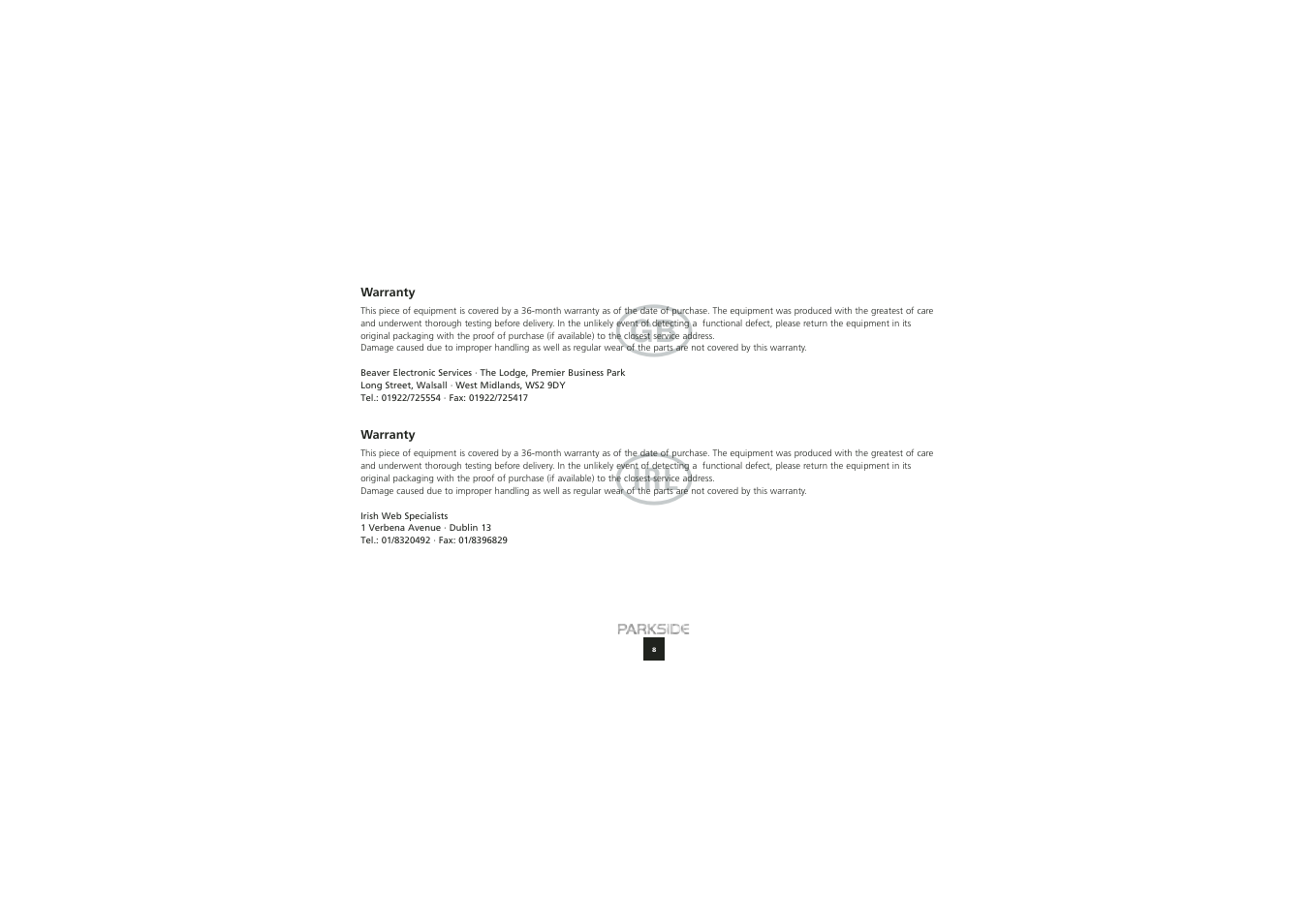 Kompernass PFLK15 User Manual | Page 8 / 9
