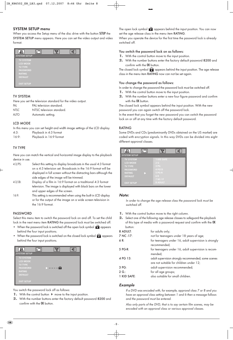 Example | Kompernass KH 6502 User Manual | Page 10 / 46