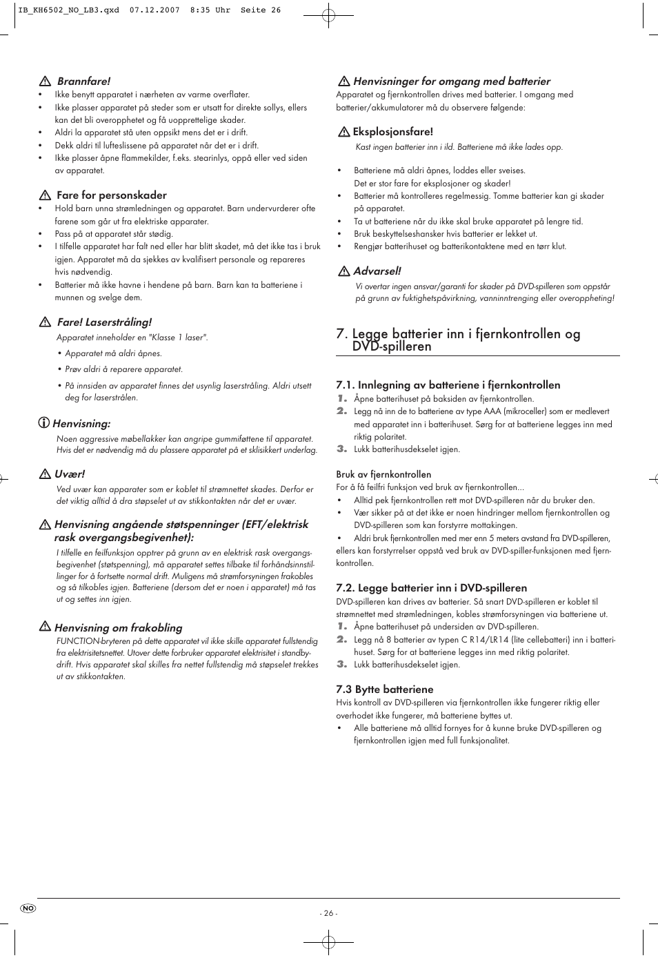 Kompernass KH 6502 User Manual | Page 28 / 46