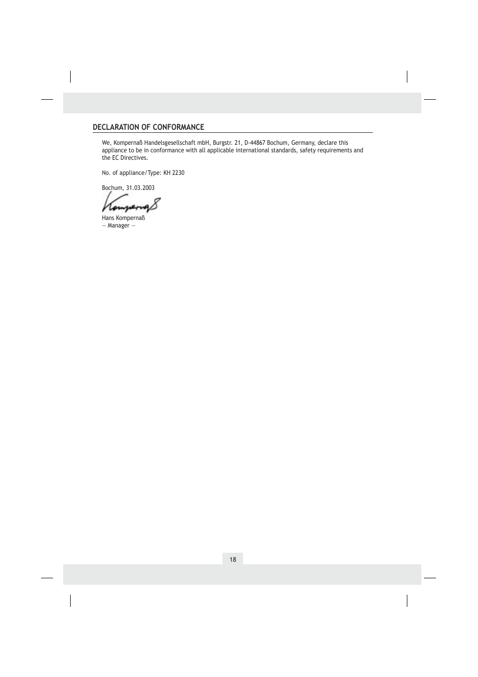 Kompernass kh 2230 User Manual | Page 19 / 19