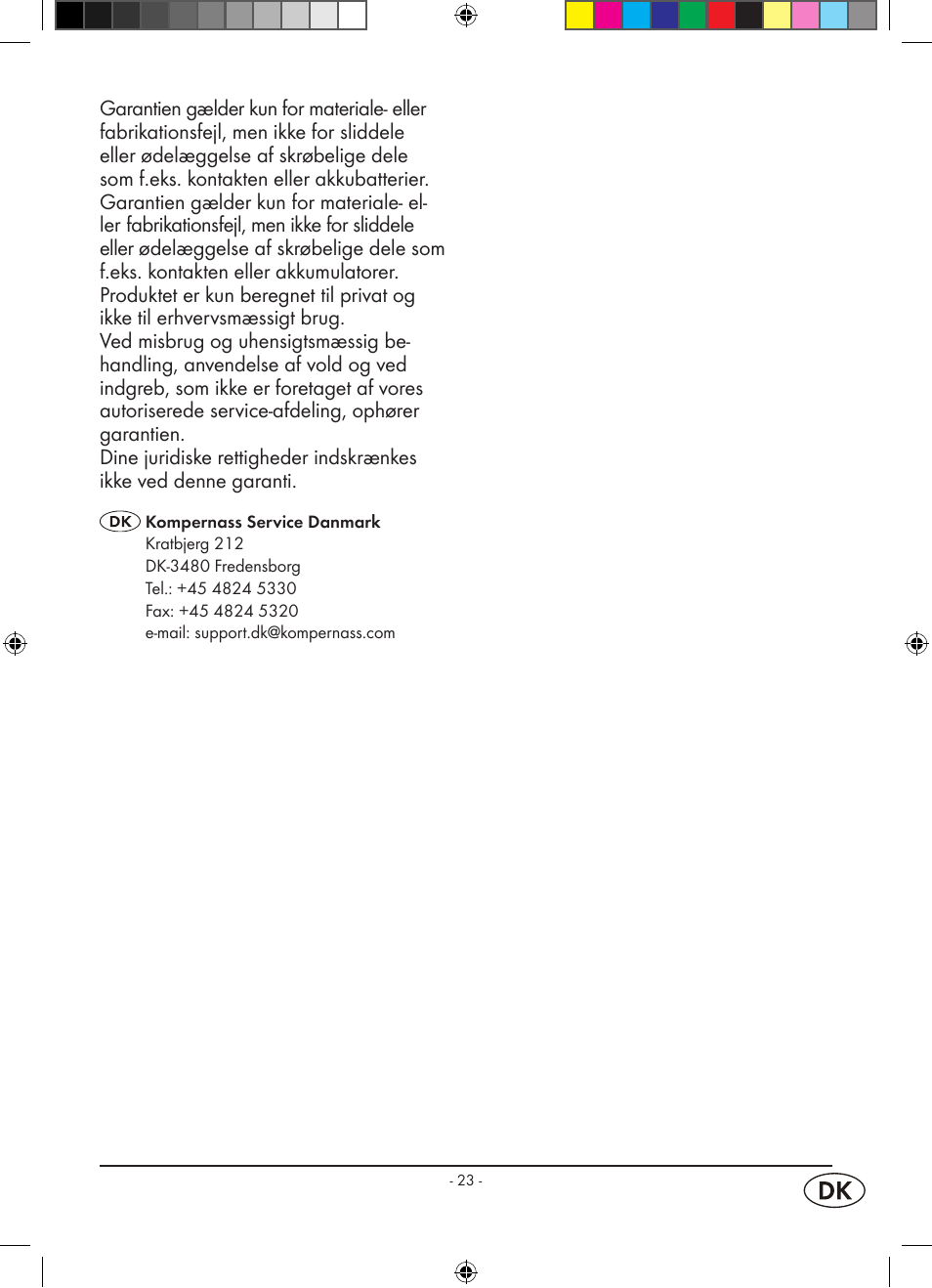 Kompernass WELLTECH WT 40458 User Manual | Page 25 / 26