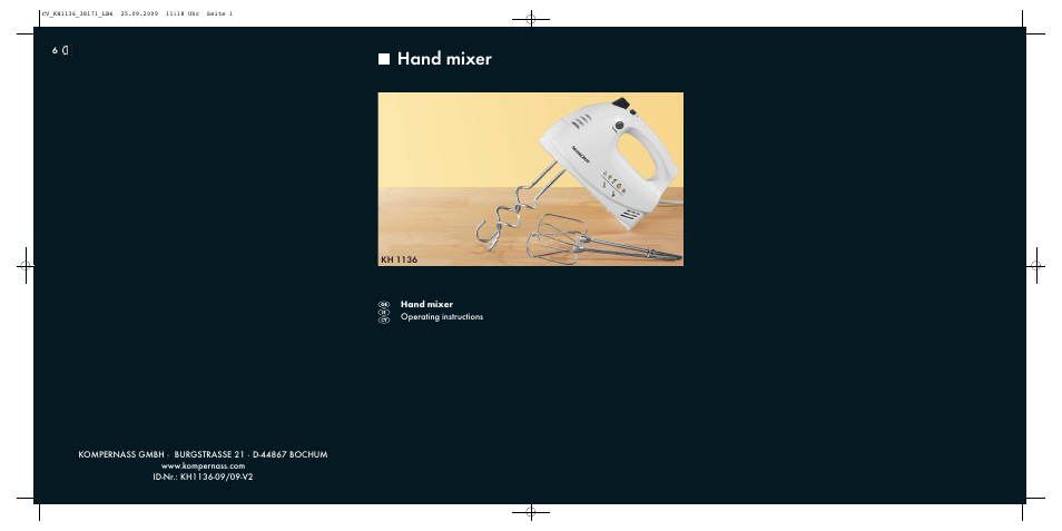 Kompernass KH 1136 User Manual | 7 pages