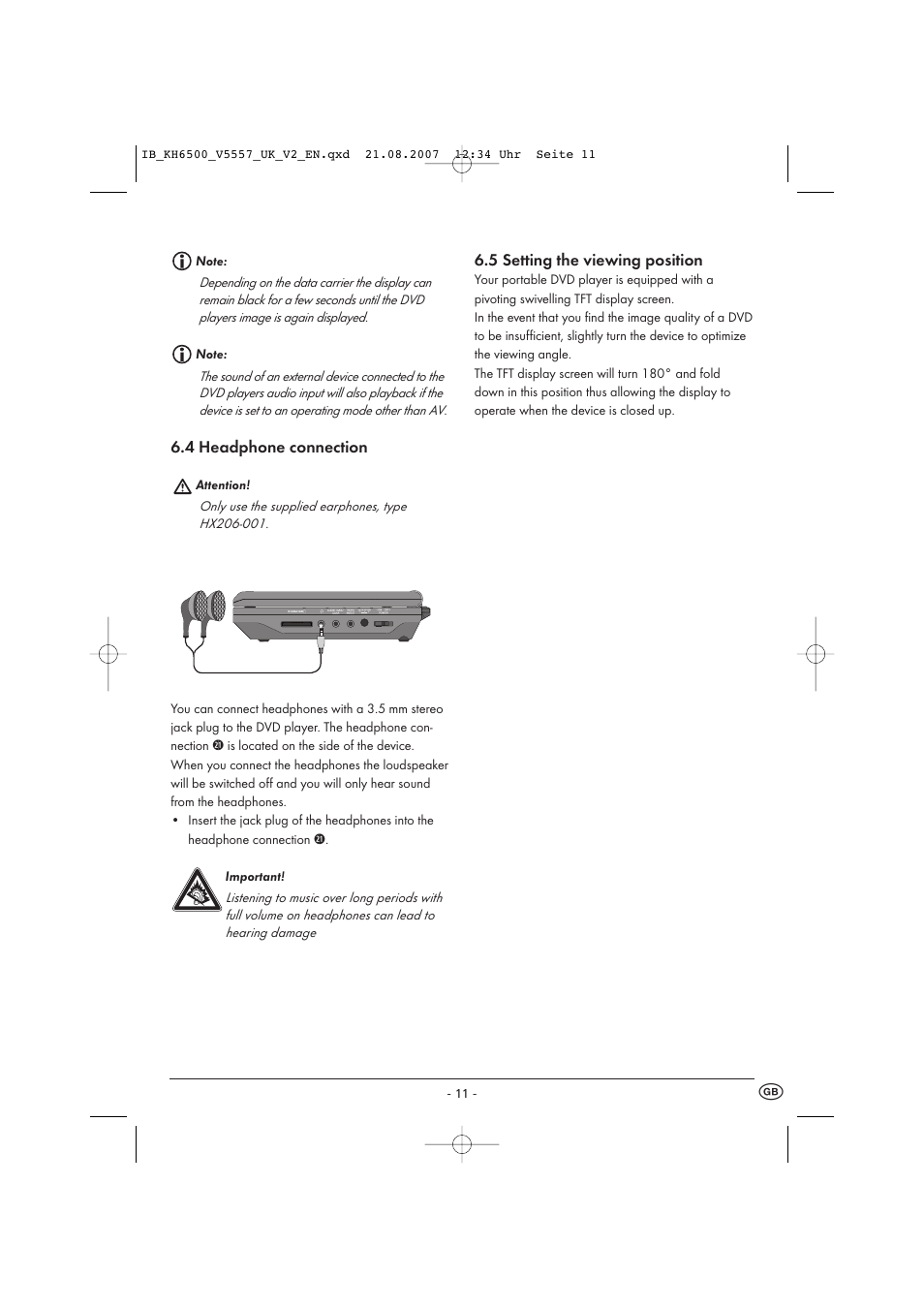 Kompernass KH 6500 User Manual | Page 13 / 39