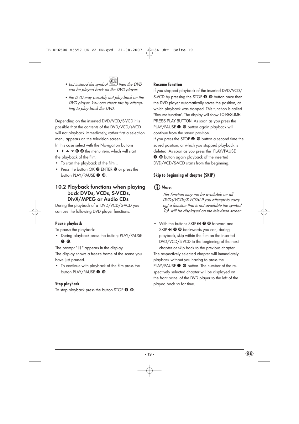 Kompernass KH 6500 User Manual | Page 21 / 39