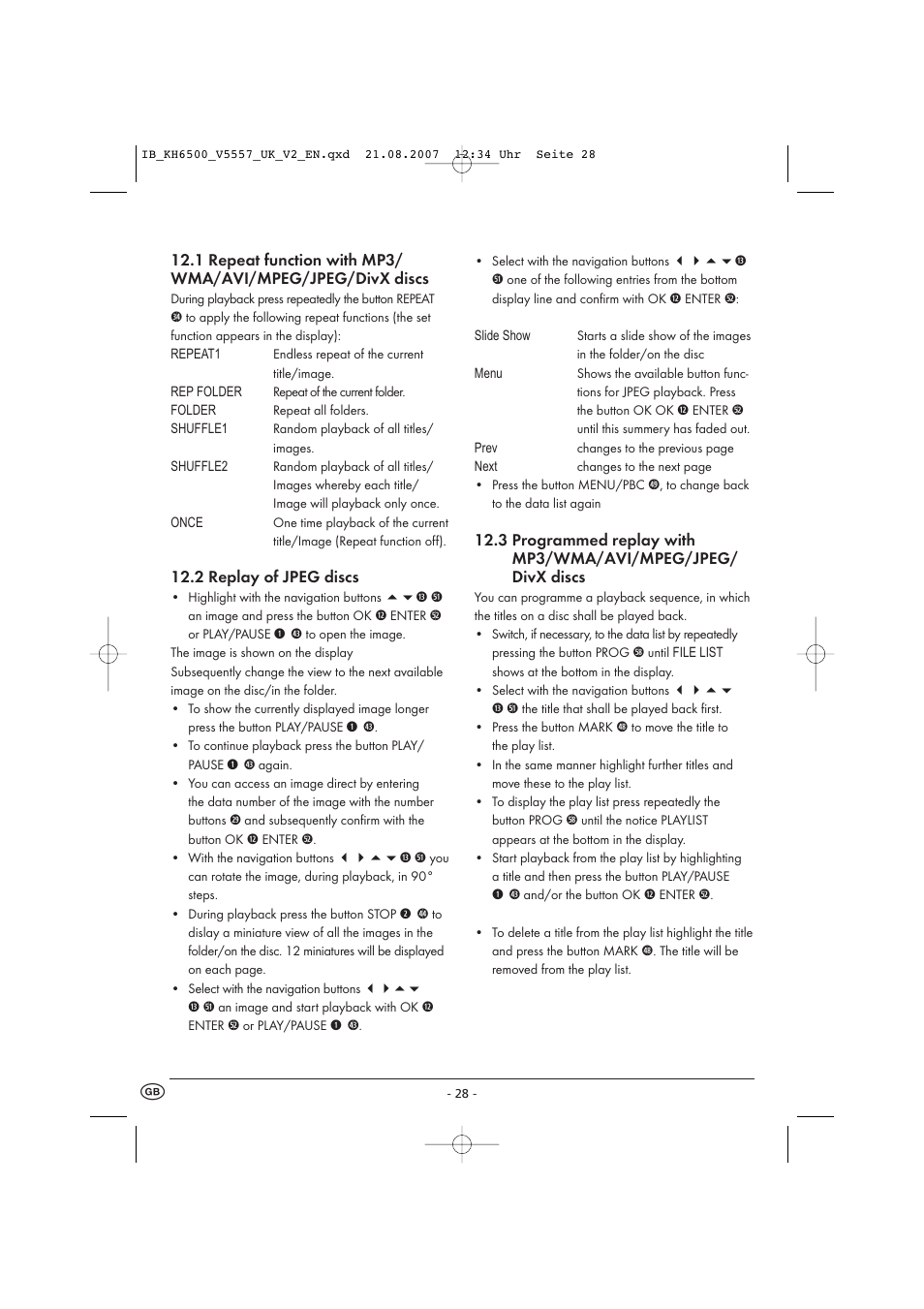 Kompernass KH 6500 User Manual | Page 30 / 39