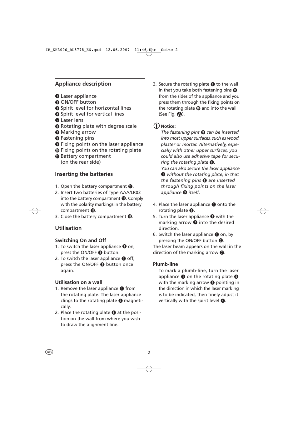 Kompernass KH 3006 User Manual | Page 4 / 6