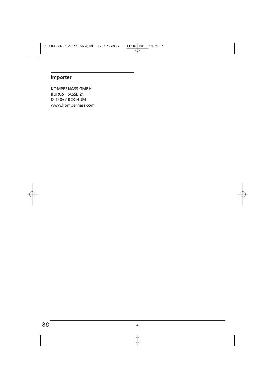 Kompernass KH 3006 User Manual | Page 6 / 6