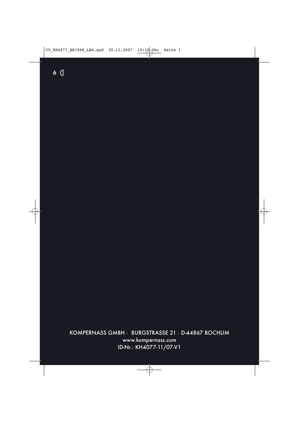 Kompernass KH4077-11/07-V1 User Manual | 11 pages