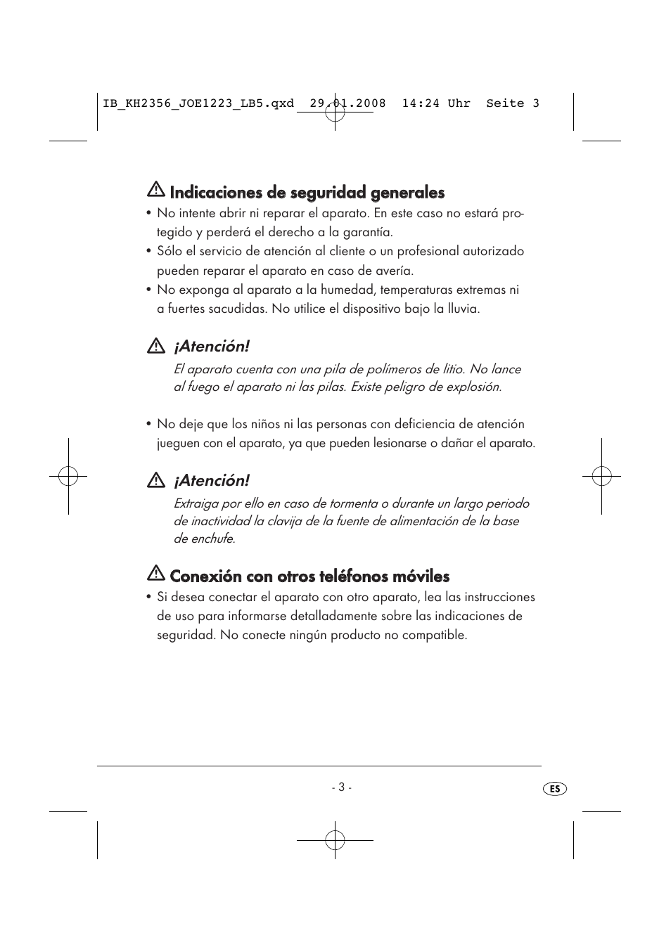 Kompernass KH 2356 User Manual | Page 5 / 68