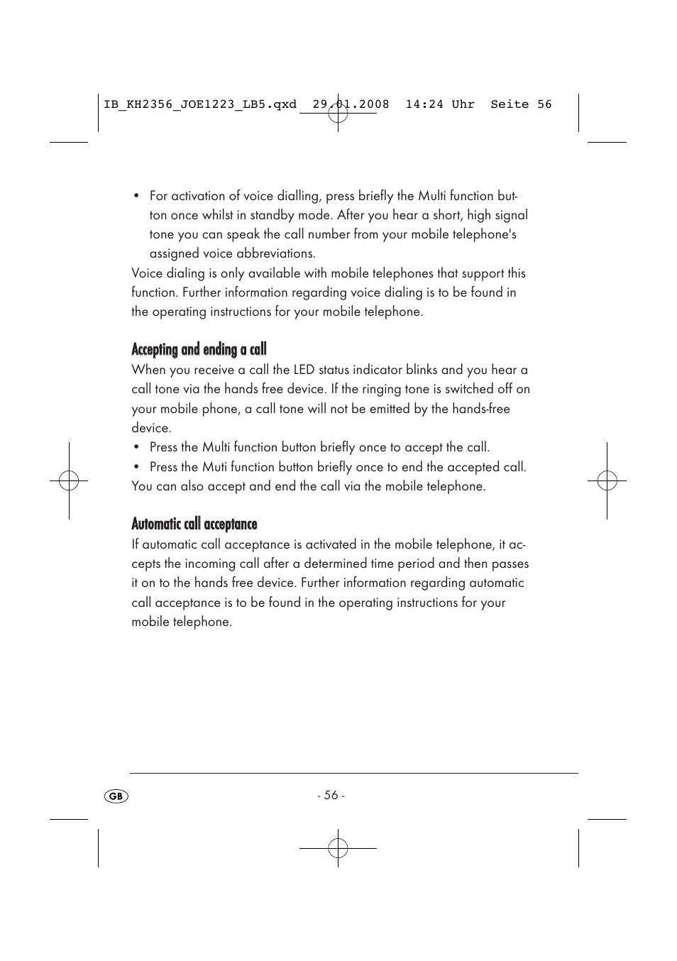 Kompernass KH 2356 User Manual | Page 58 / 68