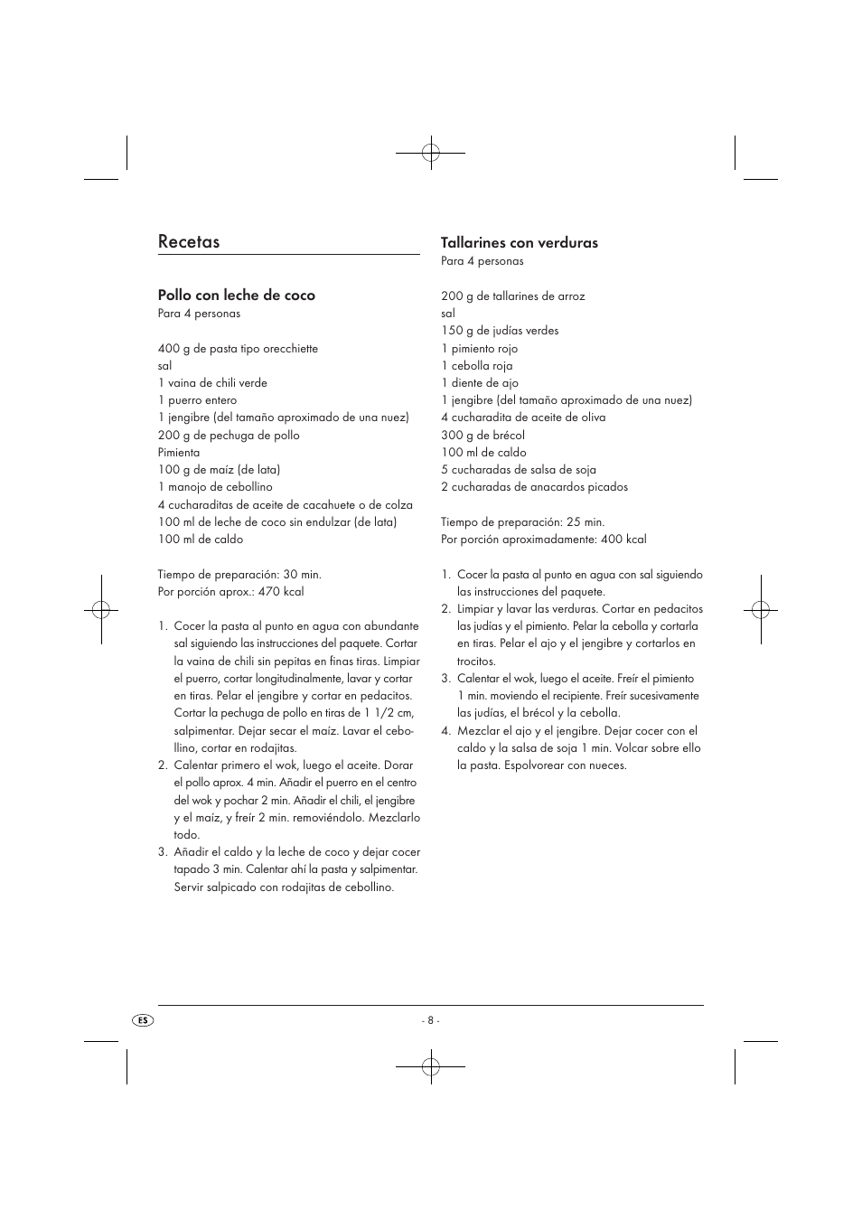 Recetas | Kompernass KH1099-04/08-V2 User Manual | Page 10 / 50