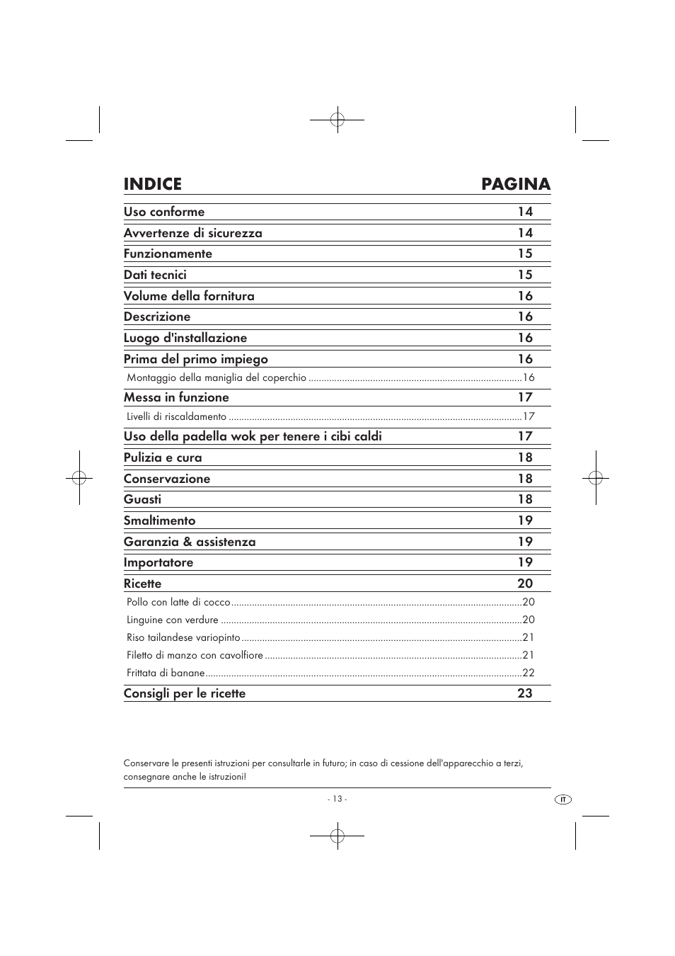 Indice pagina | Kompernass KH1099-04/08-V2 User Manual | Page 15 / 50