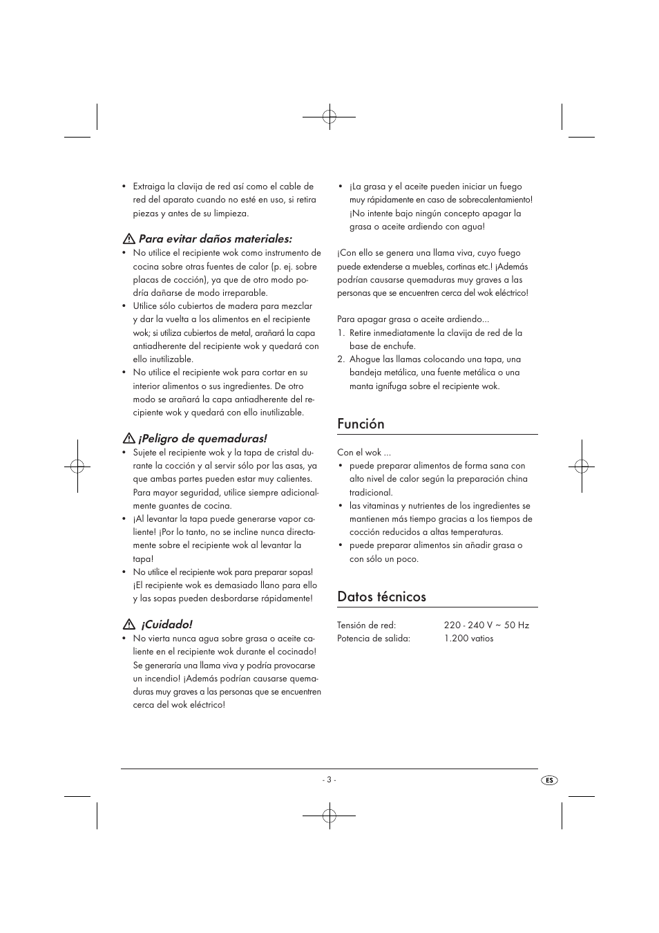 Función, Datos técnicos | Kompernass KH1099-04/08-V2 User Manual | Page 5 / 50
