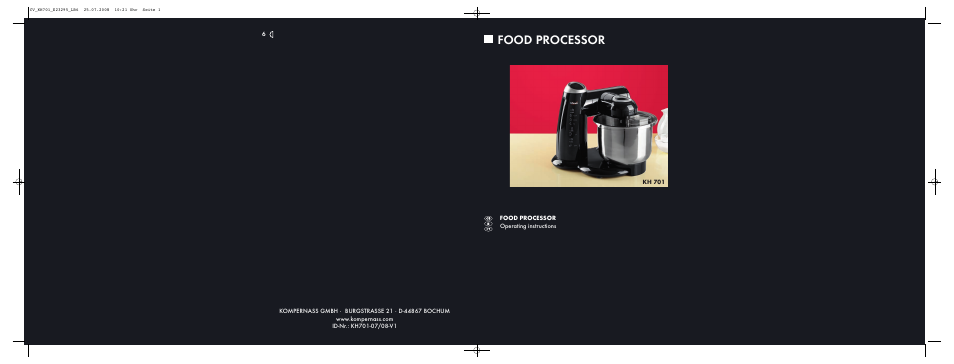 Kompernass KH701-07/08-V1 User Manual | 11 pages