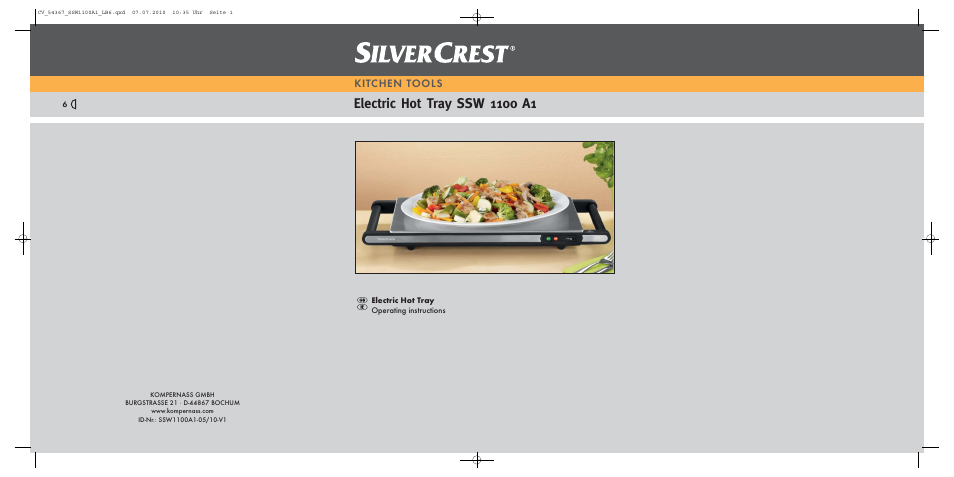 Kompernass SILVERCREST D-44867 User Manual | 6 pages