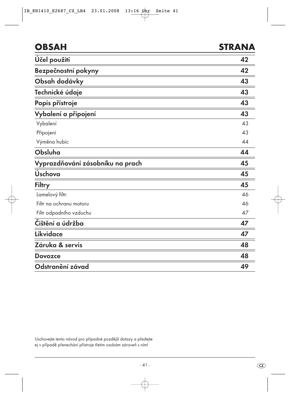 Kompernass KH 1410 User Manual | Page 43 / 82
