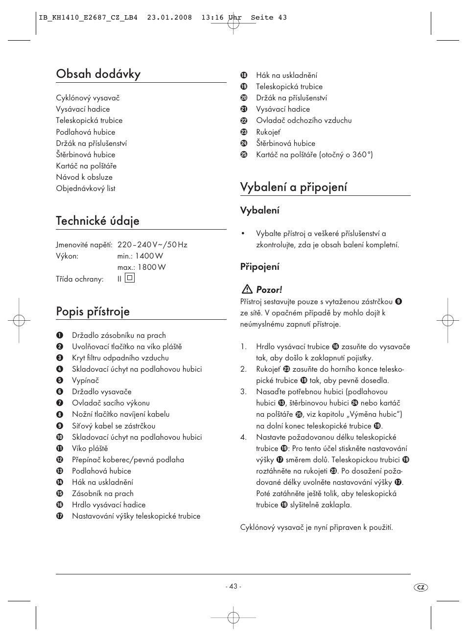 Kompernass KH 1410 User Manual | Page 45 / 82