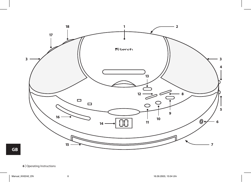 Kompernass eBench KH 2242 User Manual | Page 6 / 16