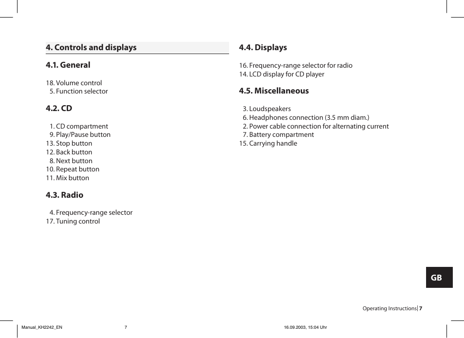 Kompernass eBench KH 2242 User Manual | Page 7 / 16