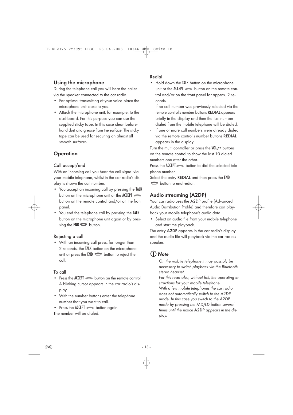 Kompernass KH 2375 User Manual | Page 20 / 50