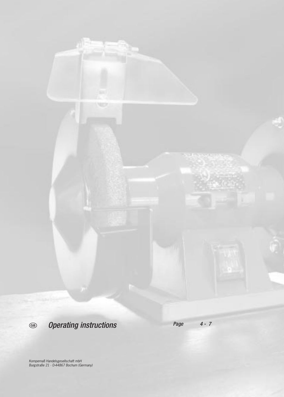 Operating instructions | Kompernass PDS 150 User Manual | Page 2 / 10