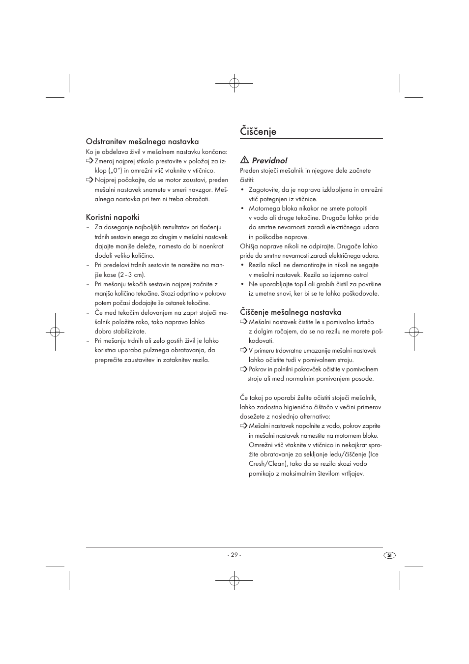 Čiščenje | Kompernass KH 527 User Manual | Page 35 / 69