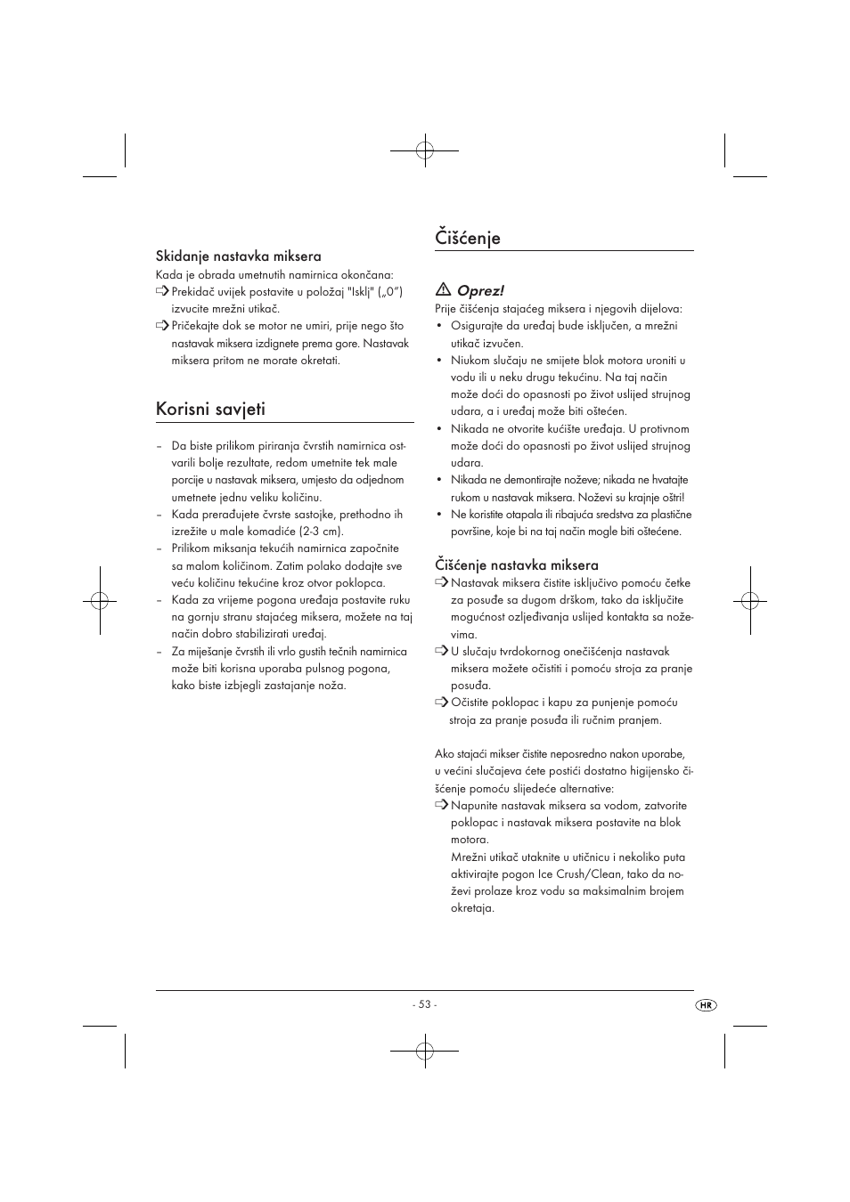 Korisni savjeti, Čišćenje | Kompernass KH 527 User Manual | Page 59 / 69