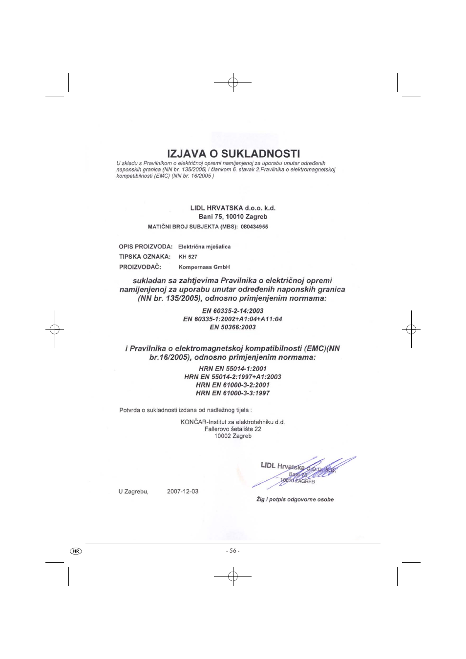 Kompernass KH 527 User Manual | Page 62 / 69
