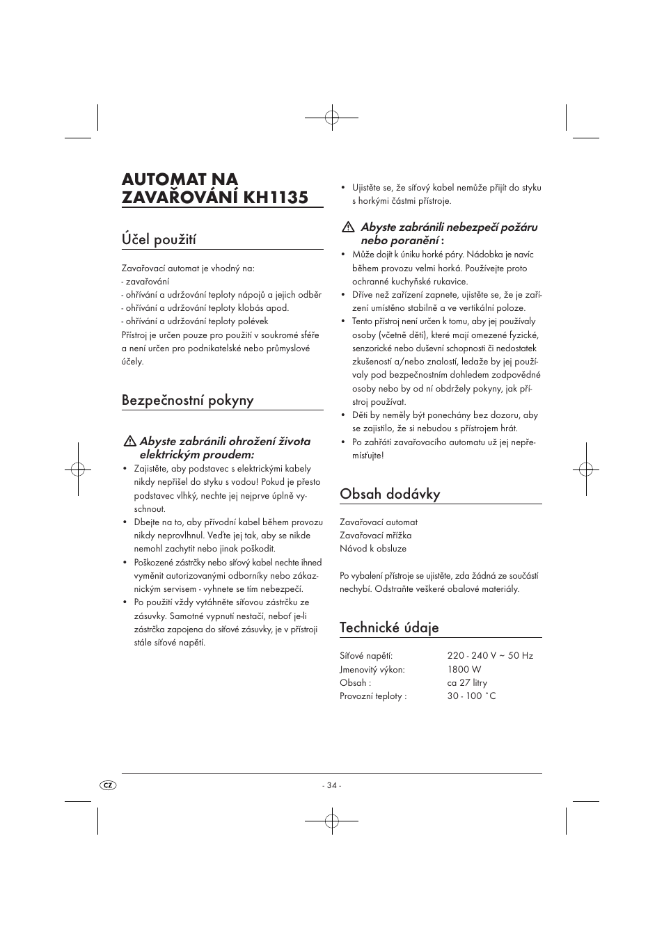 Kompernass KH 1135 User Manual | Page 36 / 66