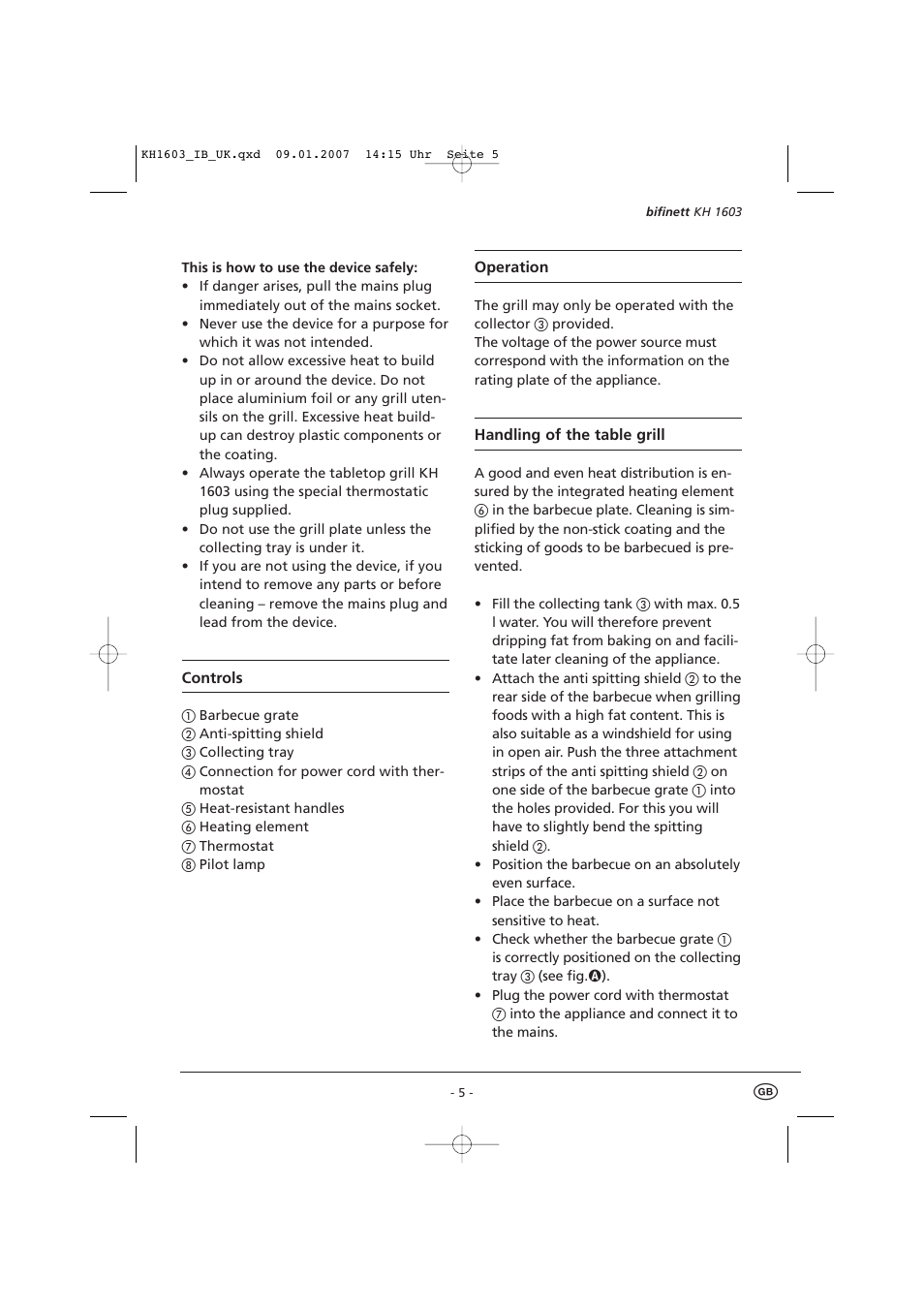 Kompernass KH 1603 User Manual | Page 7 / 9