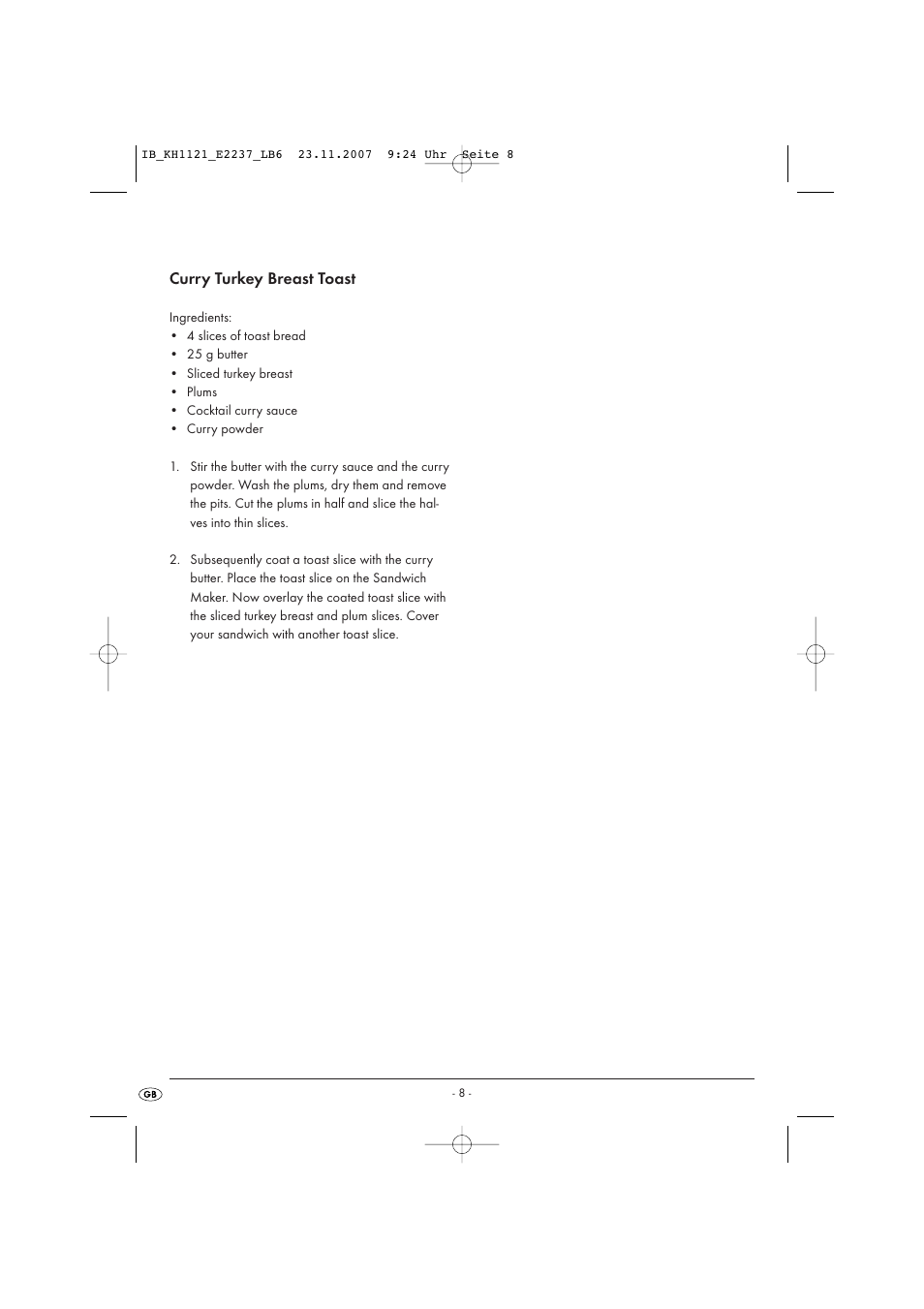 Kompernass KH 1121 User Manual | Page 14 / 14