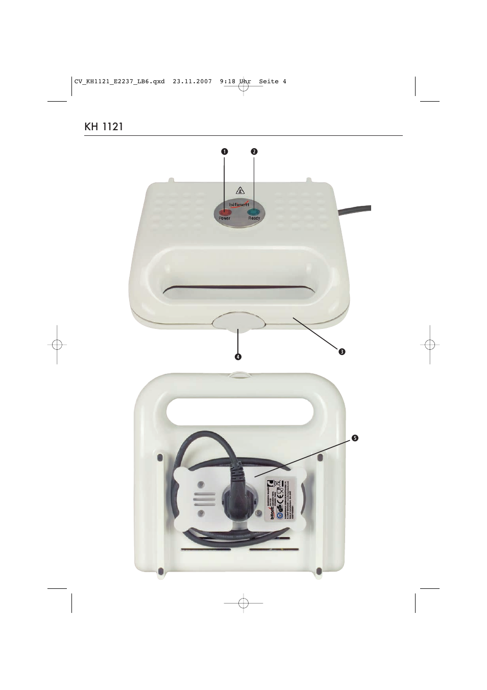 Kh 1121 | Kompernass KH 1121 User Manual | Page 4 / 14