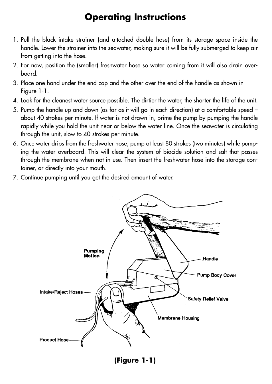 Operating instructions | Katadyn SURVIVOR 06 8013418 User Manual | Page 4 / 6