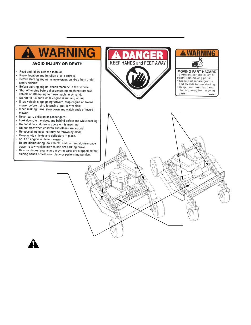 Safety signs and locations | Kunz MR44K User Manual | Page 4 / 23