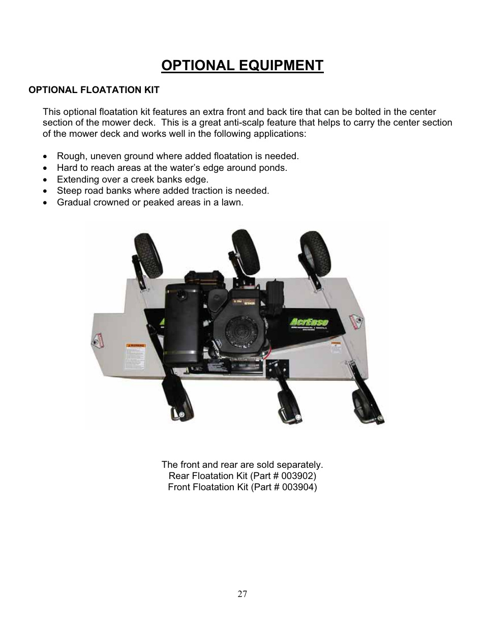 Optional equipment | Kunz C60K User Manual | Page 28 / 28