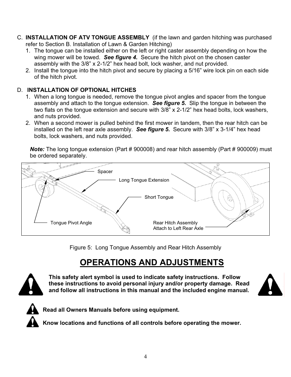 Operations and adjustments | Kunz C60K User Manual | Page 5 / 28