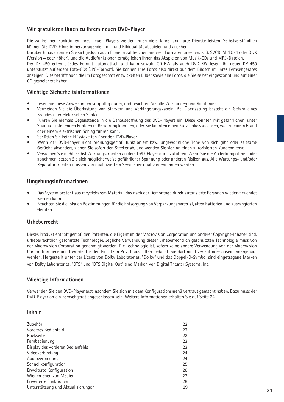 KiSS Networked Entertainment DP-450 User Manual | Page 22 / 51