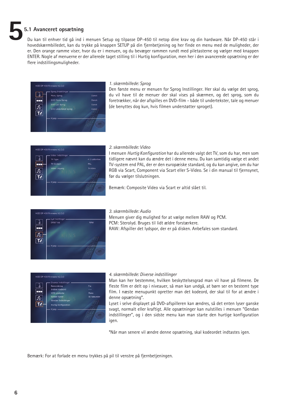 KiSS Networked Entertainment DP-450 User Manual | Page 7 / 51